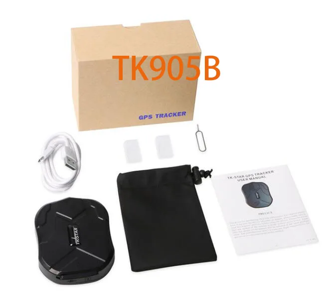 TK905B Gps трекер, автомобильный трекер, gps локатор, TK905, TK905B, водонепроницаемый магнит, в режиме ожидания, 60 дней, в режиме реального времени, LBS, позиция, пожизненная - Цвет: TK905B