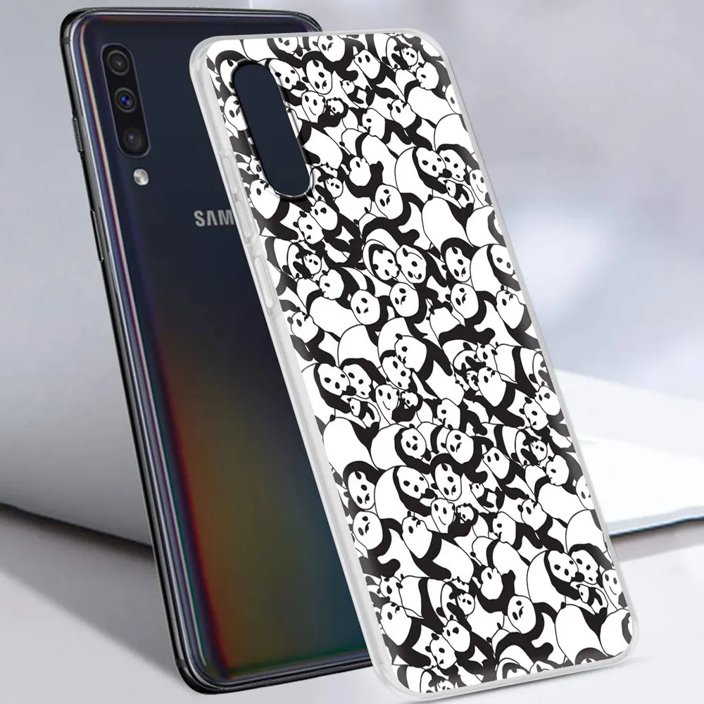 

Capas For Samsung Galaxy A50 A70 A40 A30 A20 A10 Frosted Soft Phone Cases Coque A51 A20e A10e Fundas Panda Cute