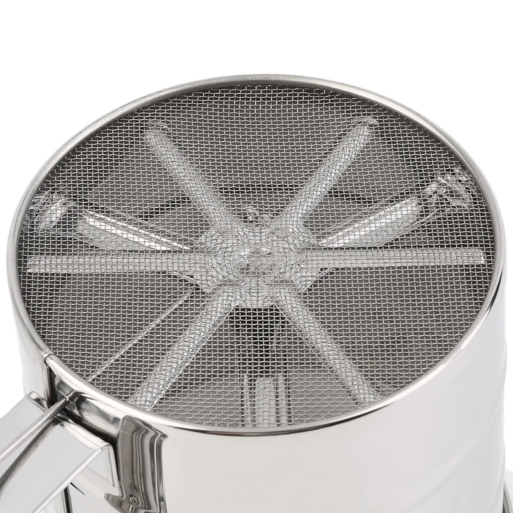 1 шт. Нержавеющая сталь сетка Мука сито Механическая глазурь для выпечки шейкер