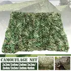 Мульти-размер джунгли камуфляж сетка камуфляжная сетка Сверхлегкий автомобилей Кемпинг сад шатер тент укрытие от солнца филе камуфляж сетки