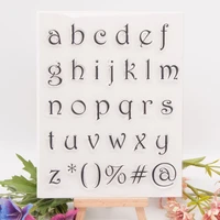 lowercase letter symbols clear stamp transparent seal diy scrapbooking card making clear silicone stamp crafts supplies 2021 new