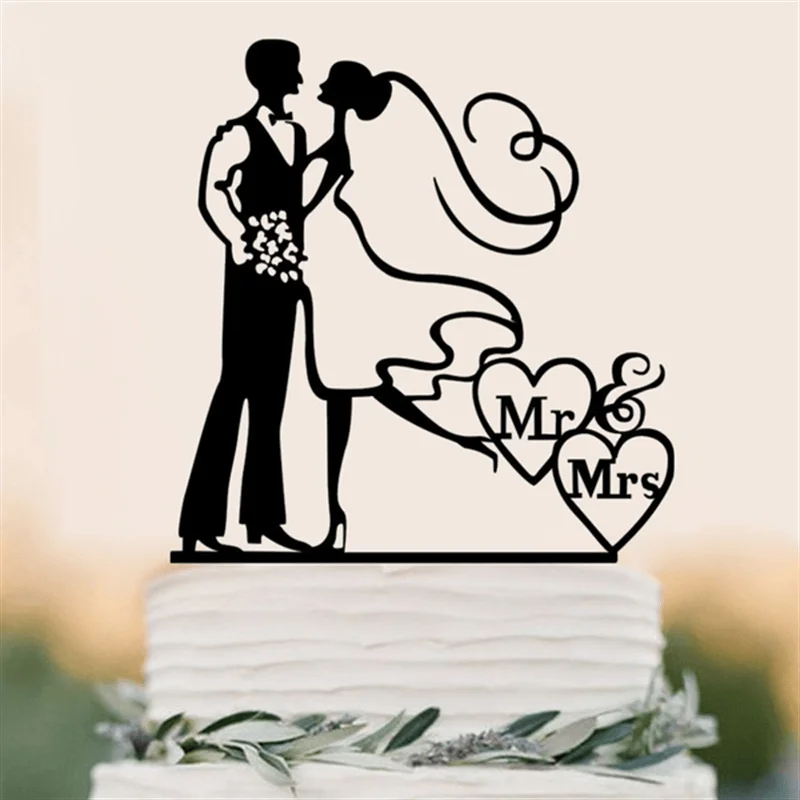 

Engagement Cake Decoration，Mr & Mrs, Wedding，Valentine's Day