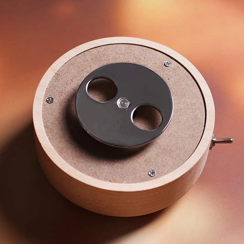 Горячая 3D Лось Луна хрустальный шар деревянная музыкальная шкатулка светящаяся