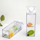 500 мл пластиковая прозрачная молочная картонная бутылка для воды новая многоразовая прозрачная Спортивная Герметичная Бутылка для сока коробка для молока и питьевой воды