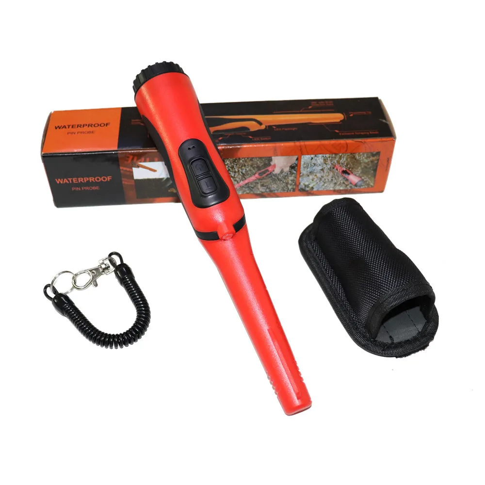 Red Waterproof Новейшая технология ручной металлоискатель Водонепроницаемый 3 металлоискателя золотого поиска инструмент Охотник за сокровищами золота сканер указатель - Цвет: Red Waterproof