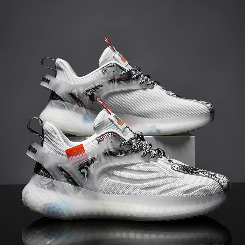 Новинка Лидер продаж мужские кроссовки на массивной подошве дышащие для бега