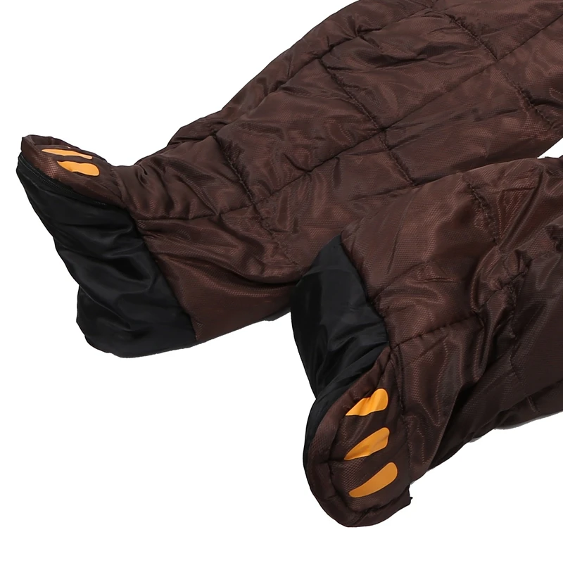 Водонепроницаемый гуманоидный спальный мешок с коричневым медведем симпатичный