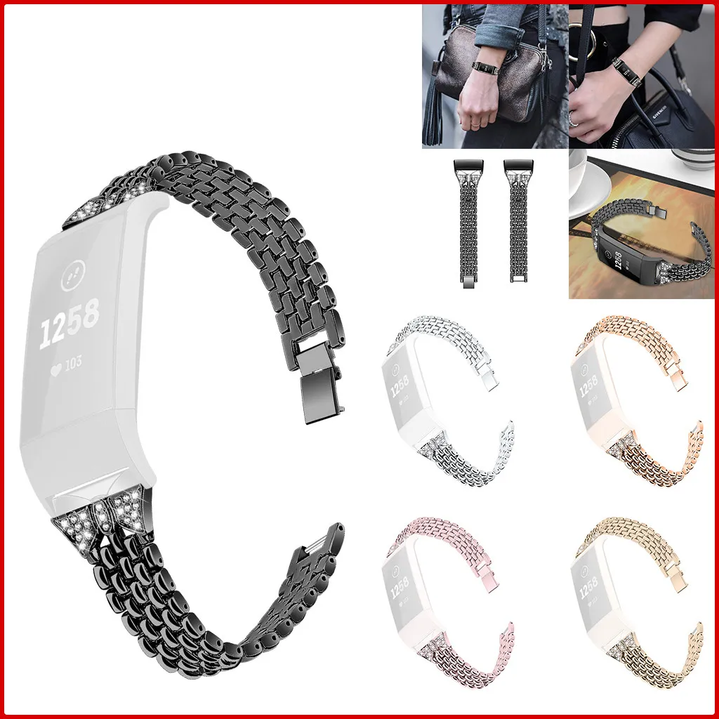 Ремешок для часов Нержавеющая сталь ремень дуги рот браслет часы с