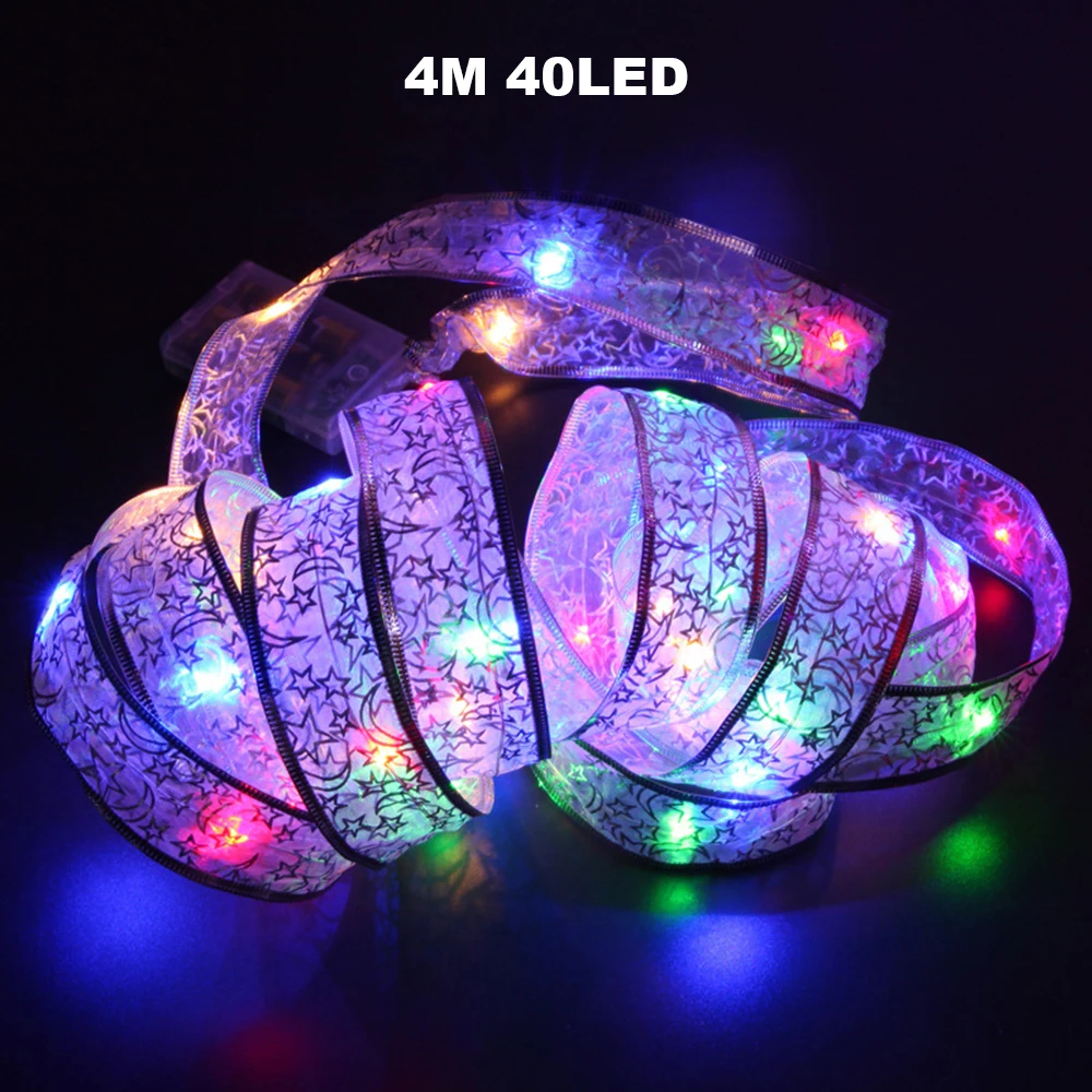 

4M Fairy Butterfly String Light Christmas Fancy Street Garland Waterproof Wedding Decoration Festoons Children Birthday Supplies