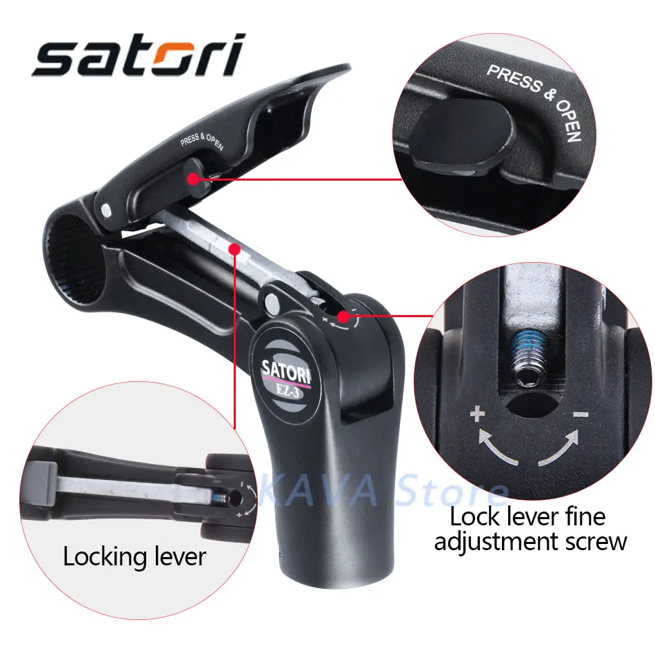 Велосипедный подъемник SATORI EZ-3Adjustable увеличивающий рост 25 4/31 8 мм вынос руля для