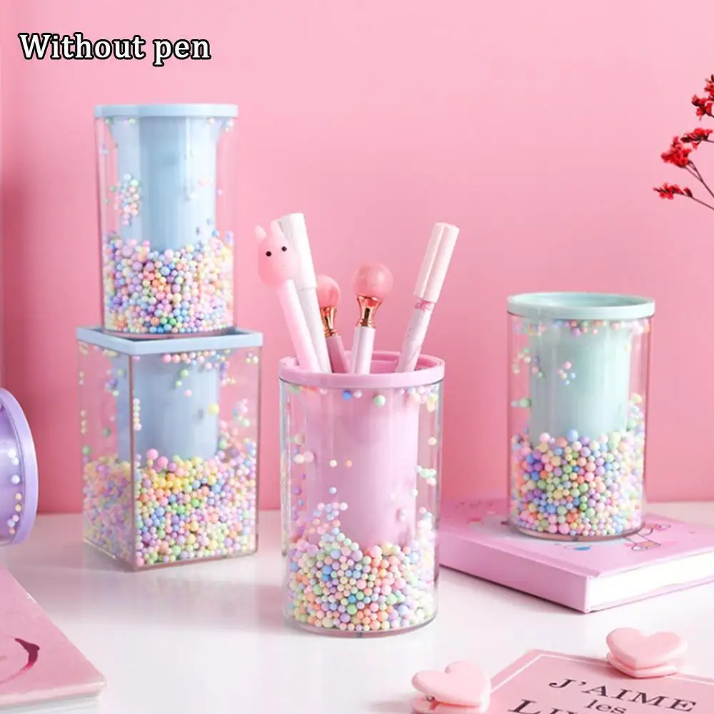 Симпатичный держатель для ручек офисный Органайзер квадратная подставка