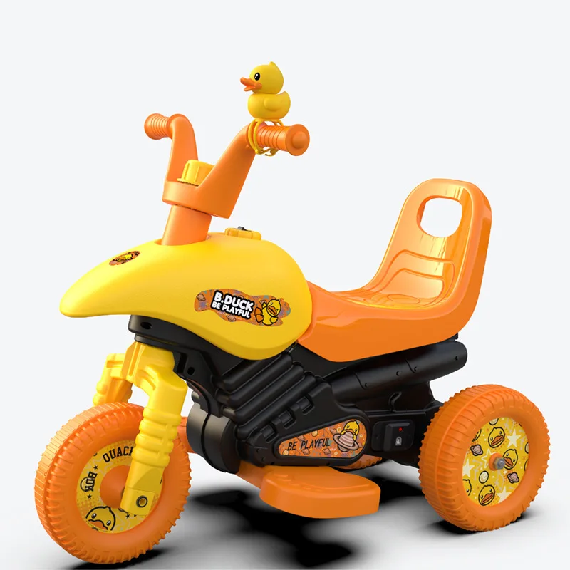 Children's Electric Motor Baby Tricycle Rechargeable Toys Can Sit on The Baby Carriage Boys and Girls Electric Motorcycle