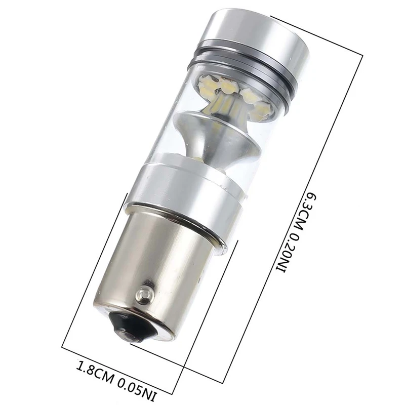 

New 1Pair 1156 100W 20SMD LED Car Turn Signal Light Reverse Backup LED Lamp Bulbs Auto DRL Lights Accessories