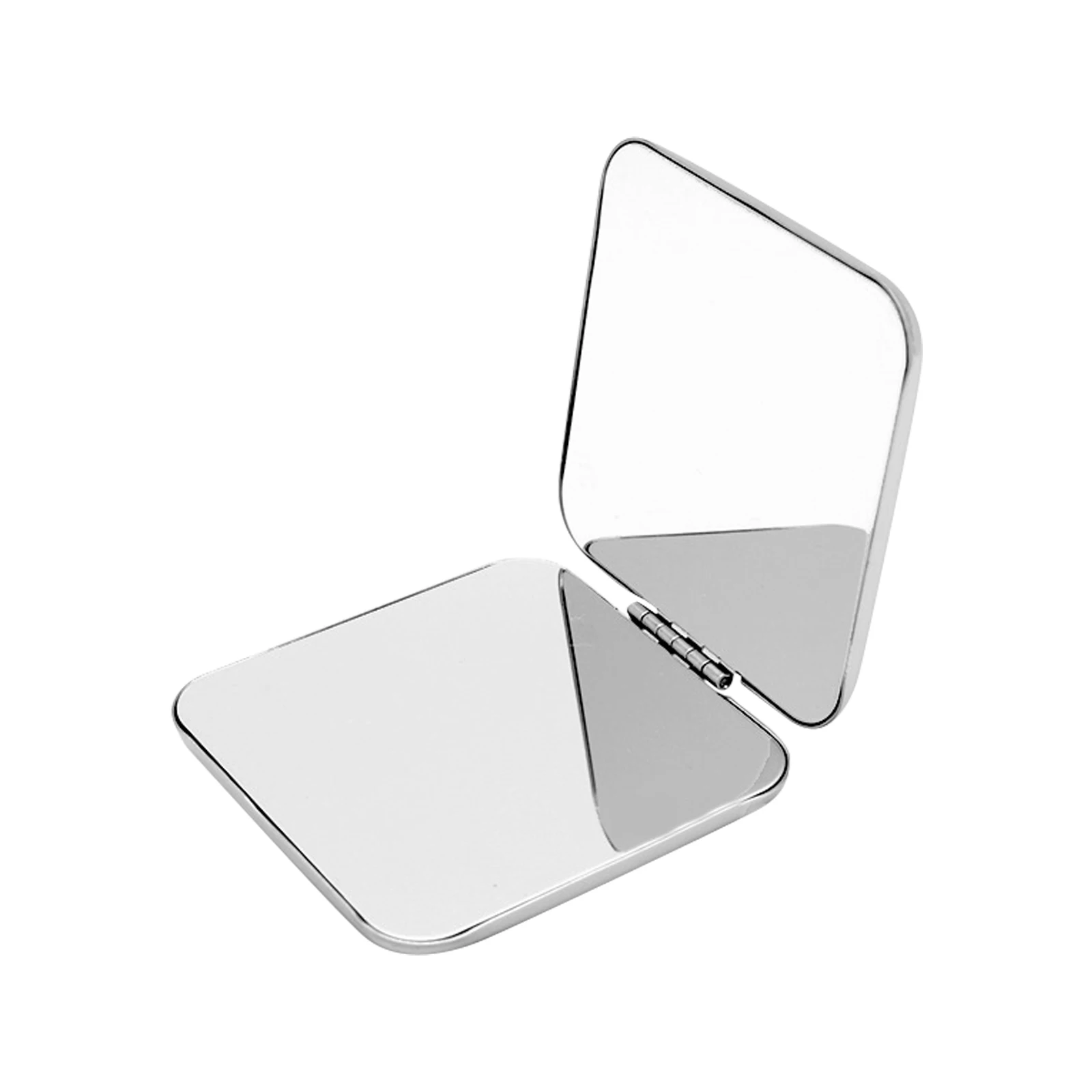 

New Luxury Makeup Mirrors Portable Square Folded Compact Mirrors Gold Silver Pocket Mirror Cosmetic Mirror Personalized Gifts