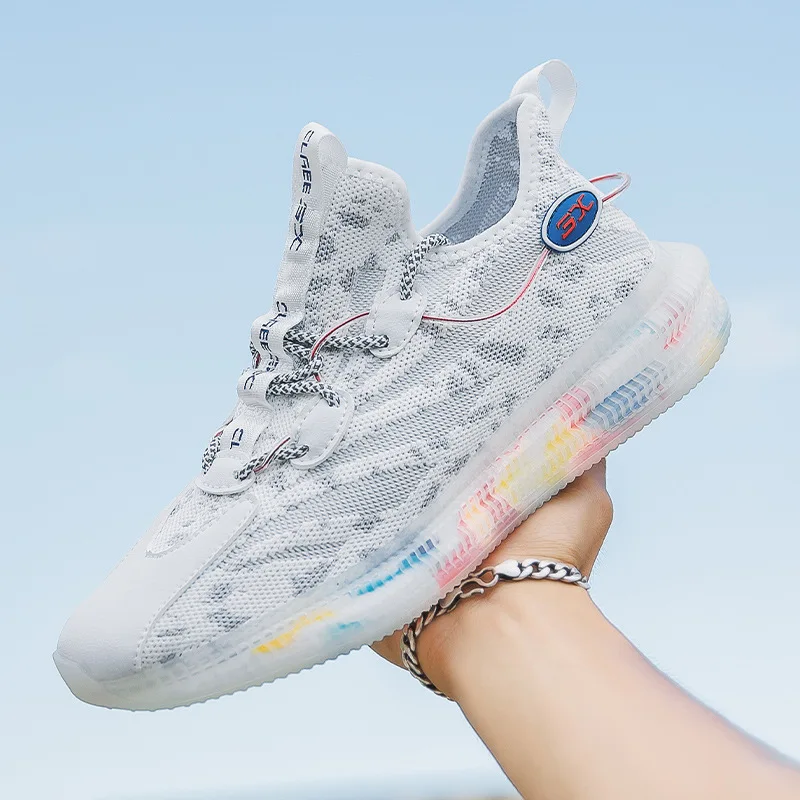 Летающие тканые мужские кроссовки серии высокого качества для бега 2020 дышащие