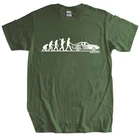 Новинка, Модная хлопковая футболка, футболки с принтом Эволюция человека, Opel Manta 400, Группа B, Классическая футболка для ралли, зеленая, хлопковая футболка, Прямая поставка