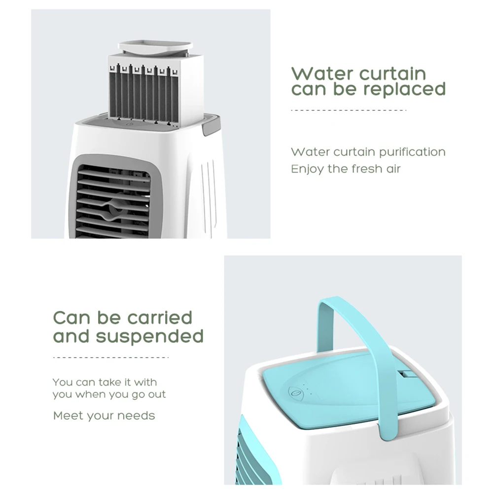 Портативный вентилятор для охлаждения воздуха 400 мл