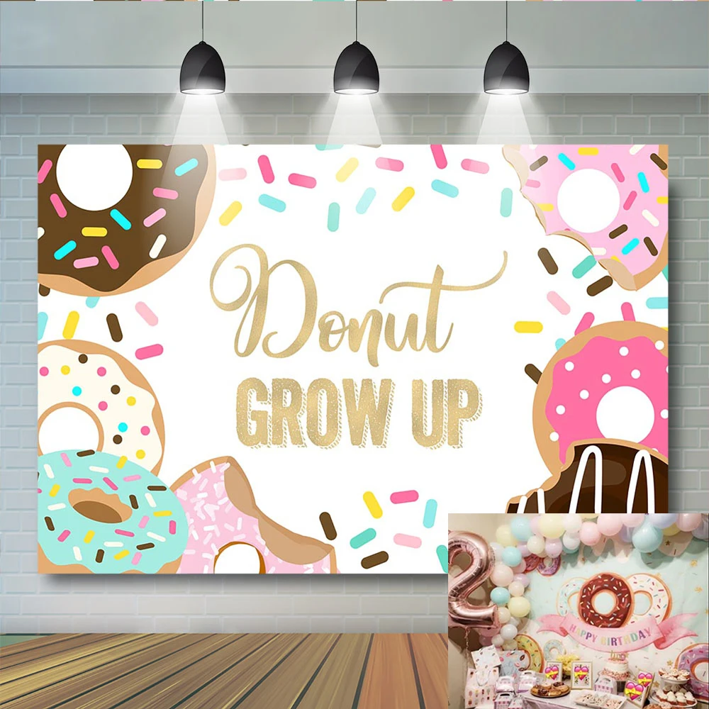 Вечерние чный фон с пончиками для выращивания фотосъемвечерние в честь Дня