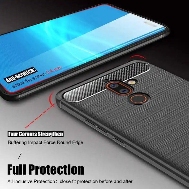 Противоударный мягкий чехол для Nokia 8 Sirocco 7 plus 6 5 3 2 телефона | Мобильные телефоны и