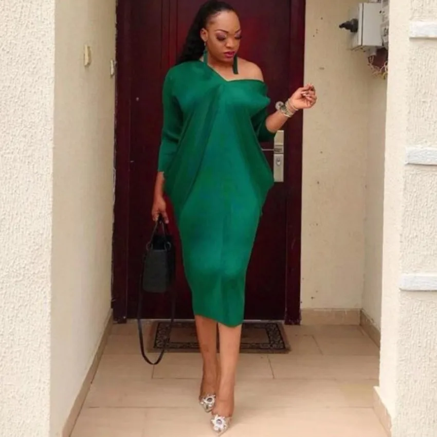 Африканские платья для женщин 2019 элегантное модное платье средней длины с