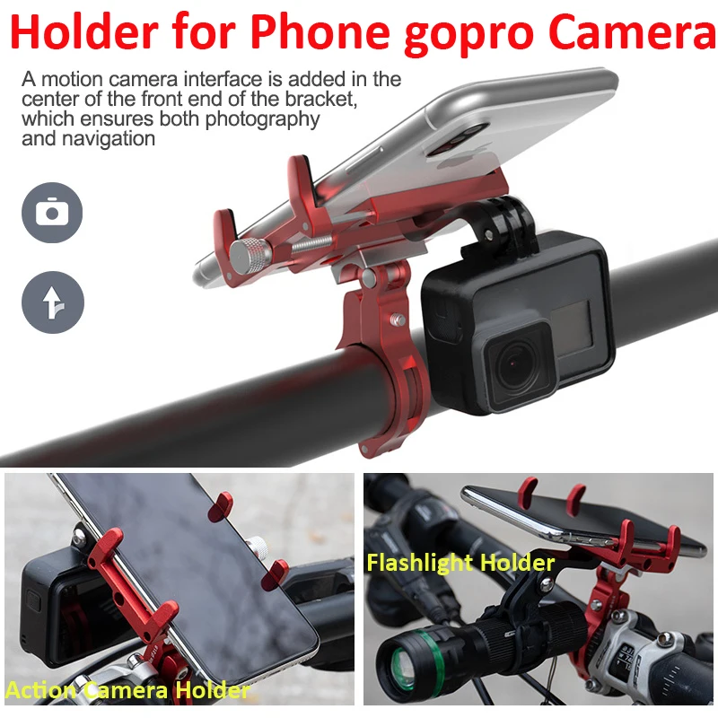 Aluminum Alloy 360D Rotating MTB Bicycle Phone Holder Motorcycle Support GPS Mount Bike Handlebar for Mobile Stand | Мобильные