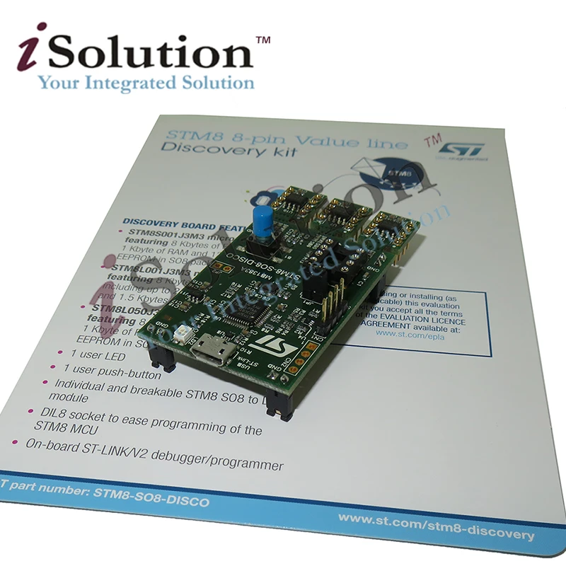 Макетная плата STM8-SO8-DISCO Discovery kit с STM8L001J3 STM8L050J3 STM8S001J3 MCUs | Обустройство дома