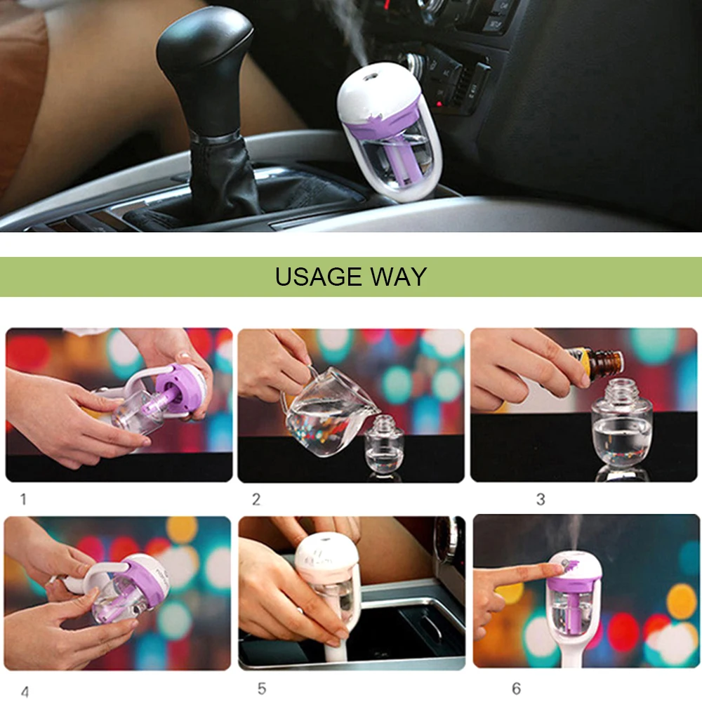 Автомобильный освежитель воздуха 12 В масляный диффузор автомобильный паровой