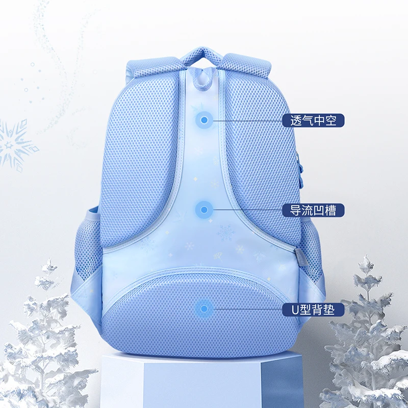 Disney Frozen School Bags For Girls Primary Student Shoulder Orthopedic Leisure Backpack Grade 1-6 Elsa Anna Kids Gifts Mochilas