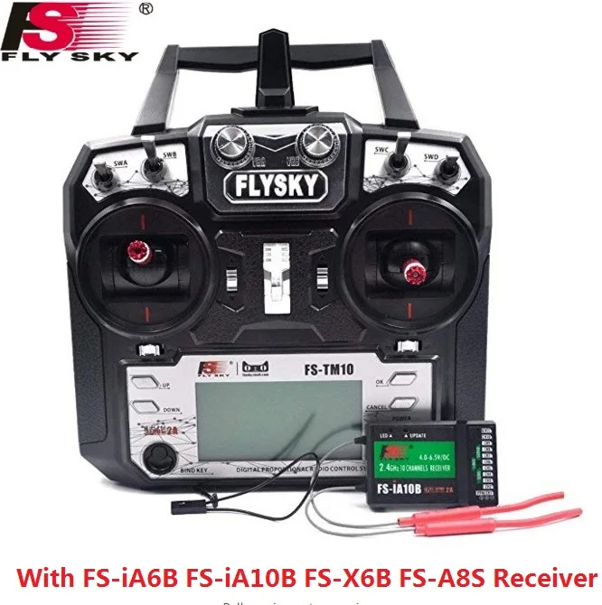 Flysky FS i6X 10CH 2 4 GHz AFHDS RC I6X передатчик с iA6B iA10B X6B A8S IA6 приемник для радиоуправляемого