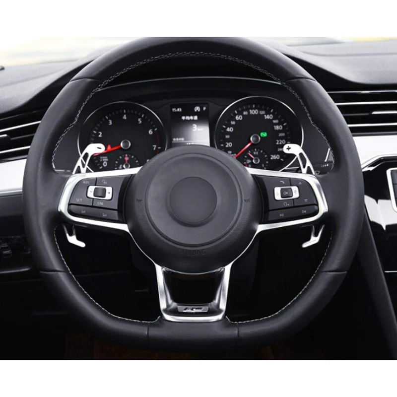 Серебристые алюминиевые рулевые колеса с ЧПУ для VW Volkswagen Golf MK7 GTI R Line Scirocco