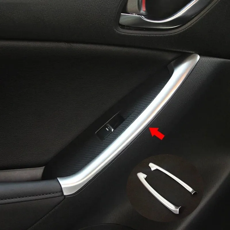 

ABS Matte For Mazda CX-5 CX5 2012 2013 2014 2015 2016 Interior Rear Door Armrest Handle Cover Trim Car Styling Accessories 2pcs