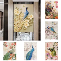 bedroom fabric door curtain partition curtain household bedroom room shelter curtain toilet without punching hanging curtain