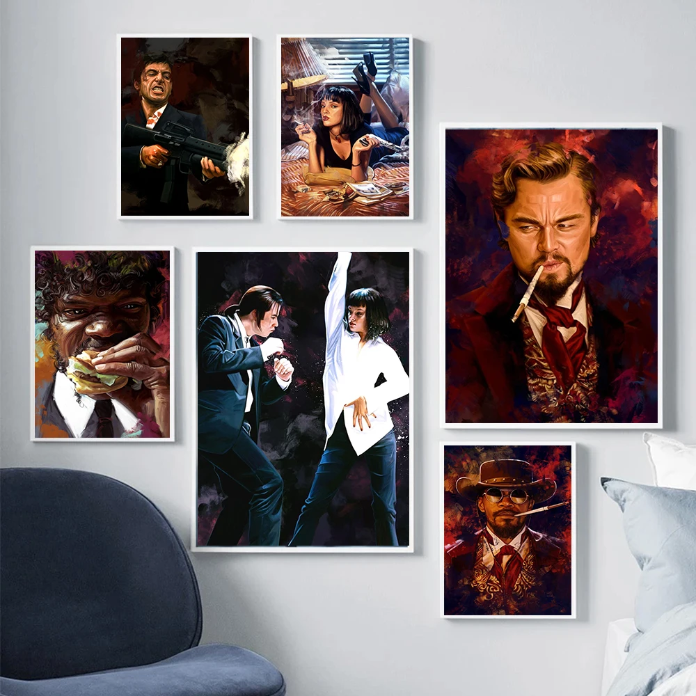 

Vintage Movie Poster Blade Runner/Fight Club/Pulp Fiction/Avengers/Canvas Painting Wall Art Pictures for Living Room Home Decor