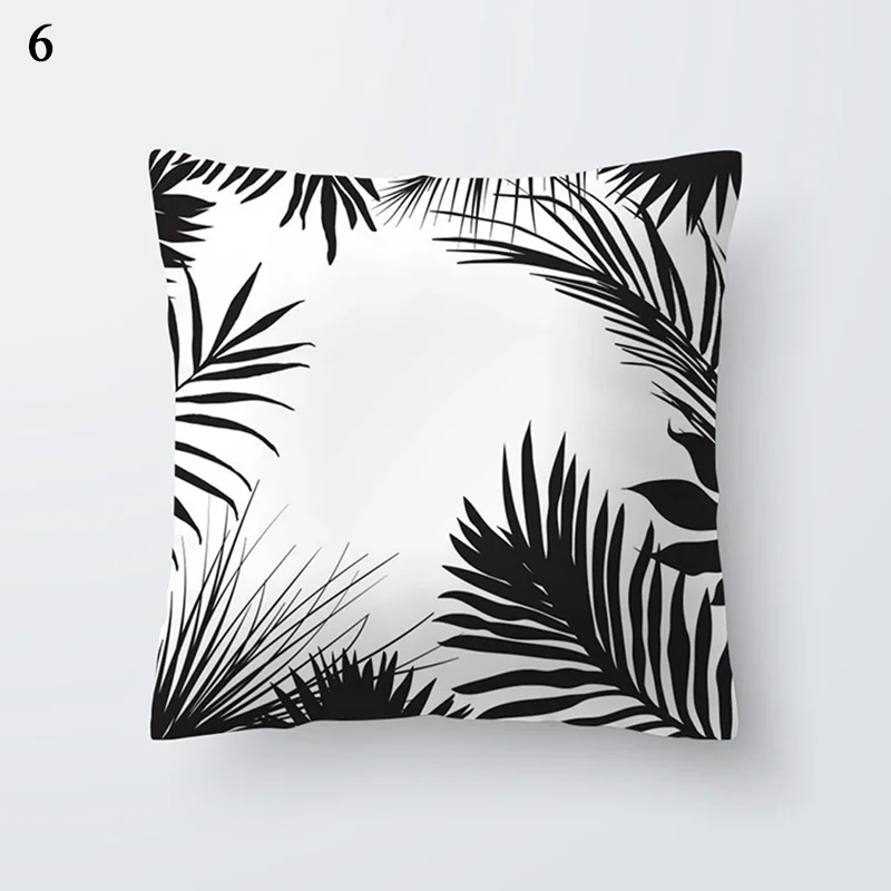 

FFO Black And White INS Nordic Square Pillow Zipped Bag For Home Sofa Chair Bed Soft Cussion For Home Decoration