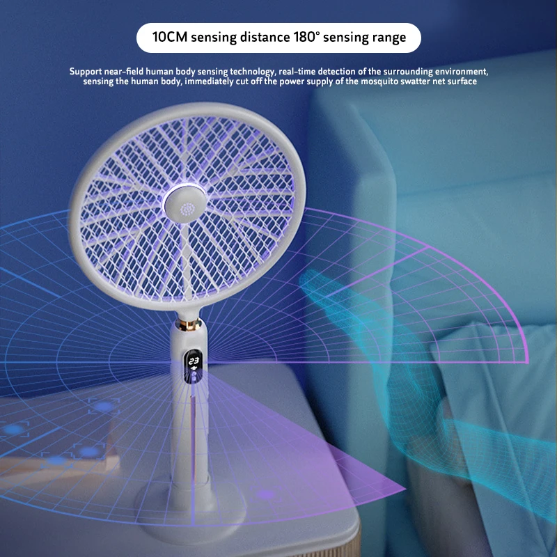 

Mosquito Killer Lamp 6 In1 LED Trap 3000V Electric Bug Zapper USB Rechargeable Summer Fly Swatter Trap Flies Insect Anti Insect