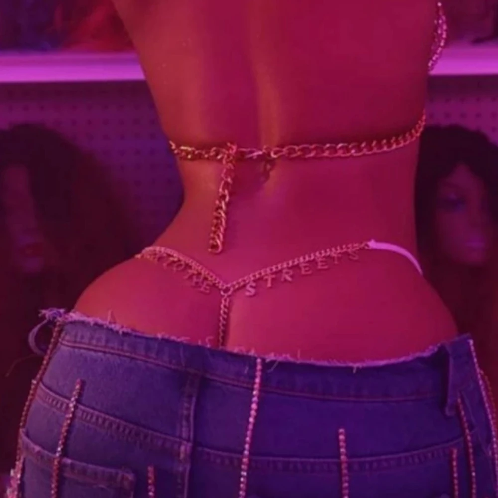 Персонализированное сексуальное украшение для тела цепочка на талию с надписью