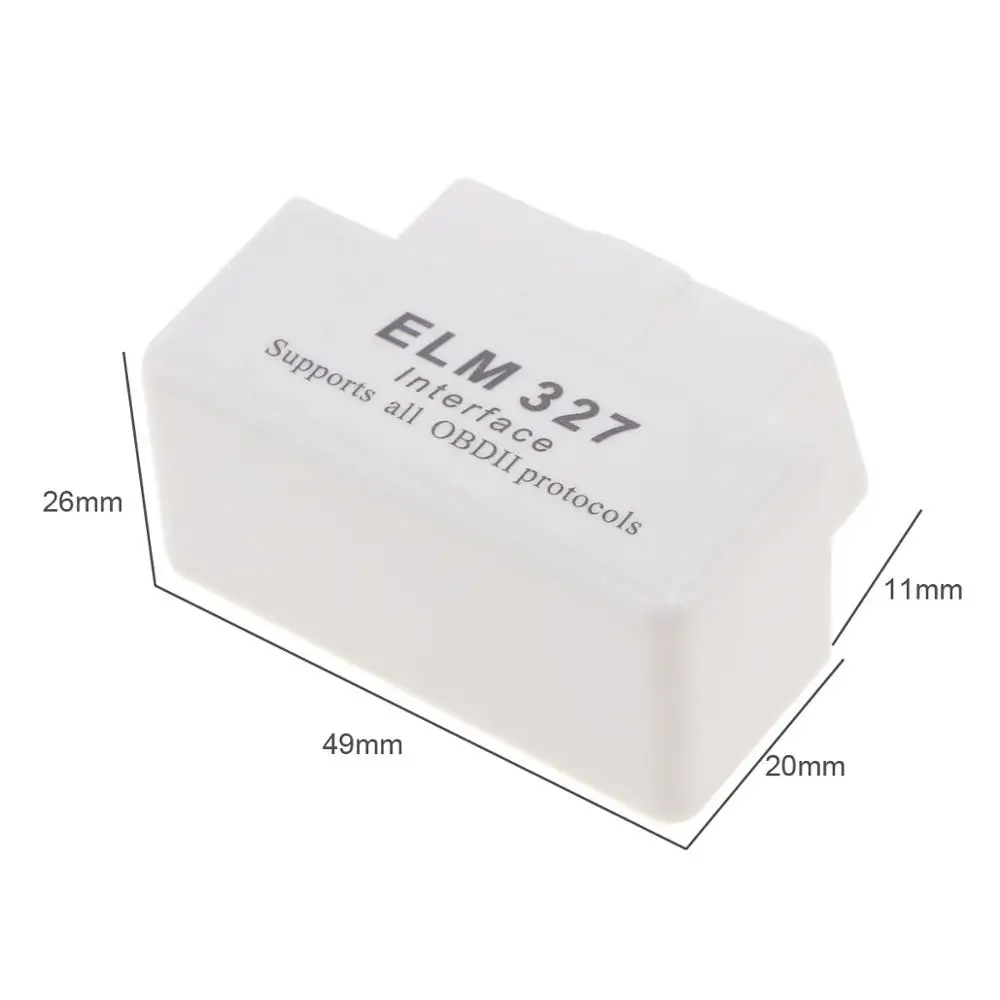 Супер Мини OBD2 Bluetooth сканер V2.1 беспроводной интерфейс Авто ELM327 считыватель кодов