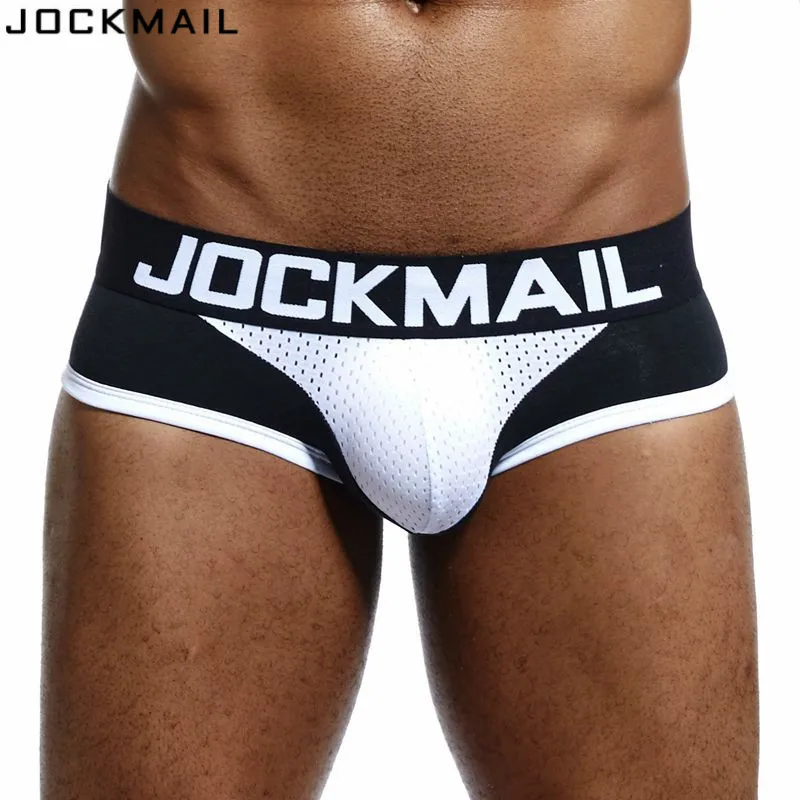 JOCKMAIL, фирменное Мужское нижнее белье, боксеры, трусы, сетчатые, дышащие, с мешочком для пениса, cueca, боксеры, calzoncillos hombre, трусы для сна