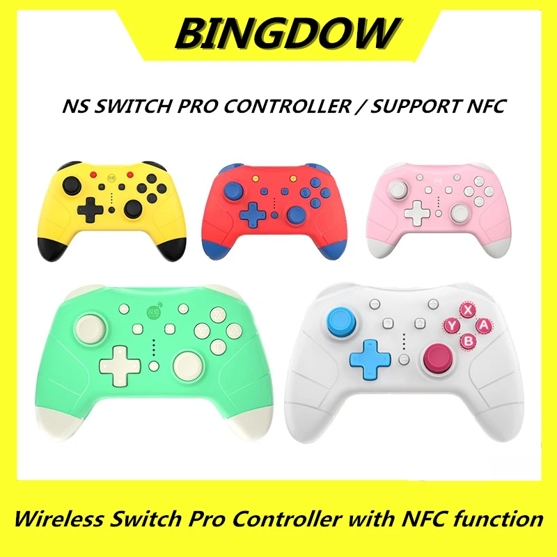 

Контроллер для перекрещивания животных для Nintendo Switch Pro, контроллер с NFC, беспроводной игровой джойстик, геймпад NS Pro, аксессуары для переключ...