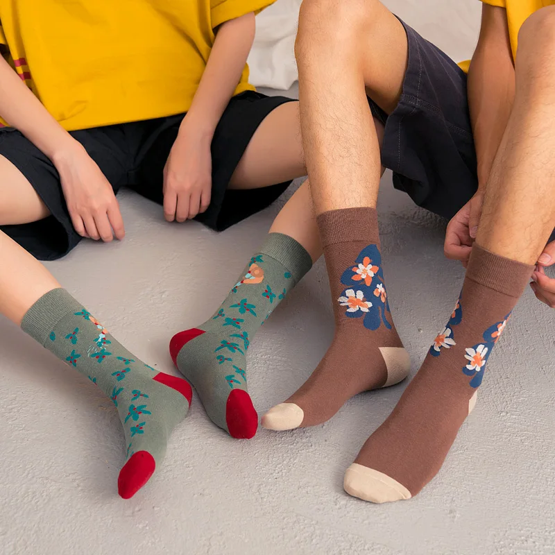 3 пар/упак. европейские размеры 36-44 унисекс с рисунком мужские носки Ван Гог