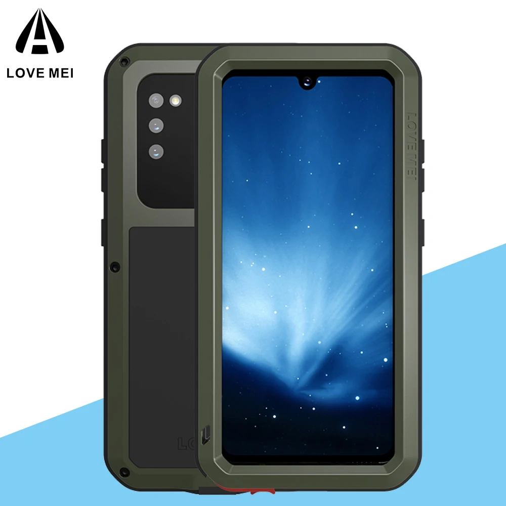 

Защитный чехол для Samsung Galaxy A41, металлическое закаленное стекло, противоударный, водонепроницаемый