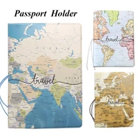 convenient portable passport case travel map passport holder passport bag air ticket passport package protective clip