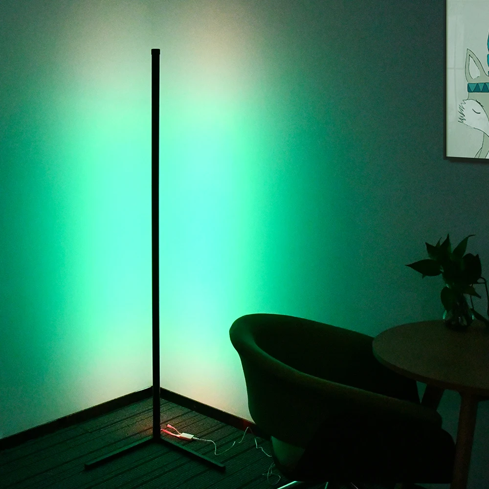 Nordic RGB СВЕТОДИОДНЫЙ торшер угловой напольный светильник красочные Спальня