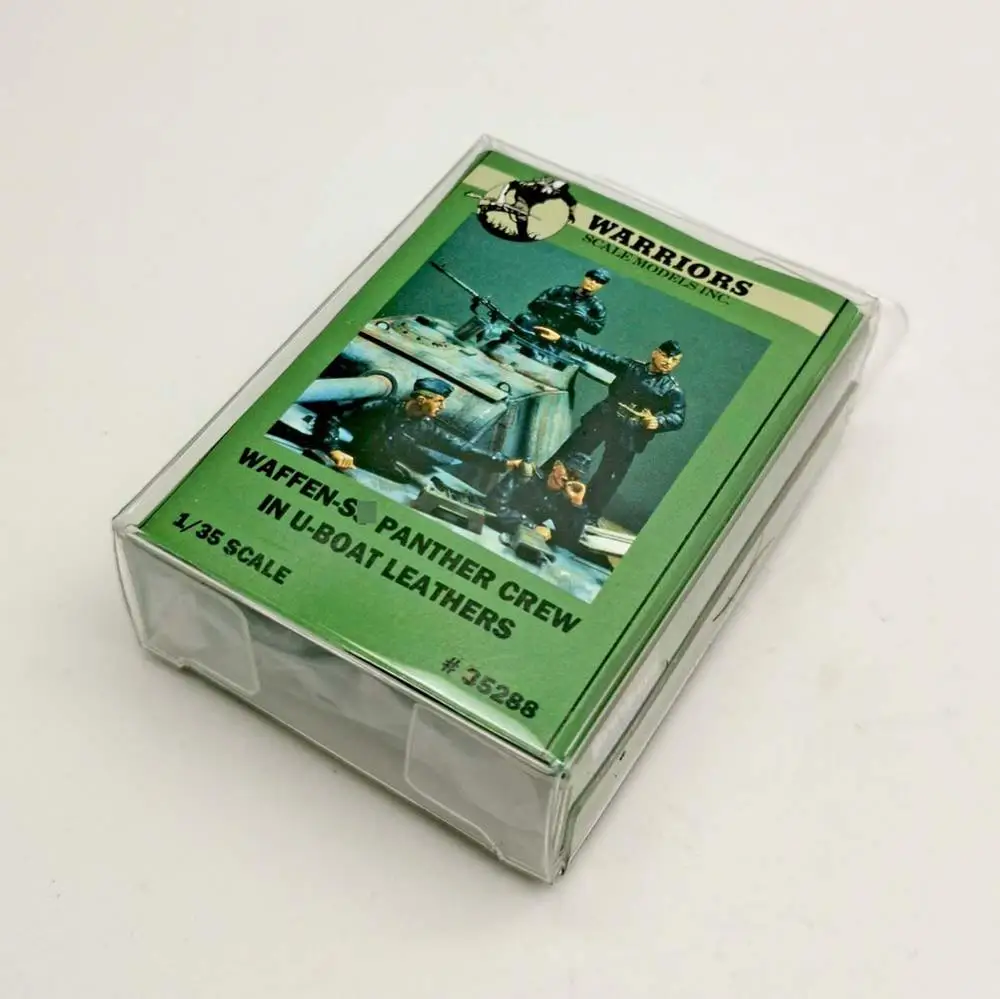 

Warriors 1/35 WWII German Waffen Panther Crew in U-Boat Leathers Resin Soldier Model (4 Figures/Set,no tank) Box Packing