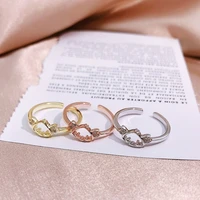 real 925 sterling silver luxury openable rings exquisite dazzling zirconia charming shiny ring lady hollow cute bird enchante
