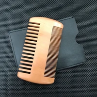 1pc natural wood hair brush hair comb for men beard care anti static wooden comb brushing hair care tools good gifts wholesale