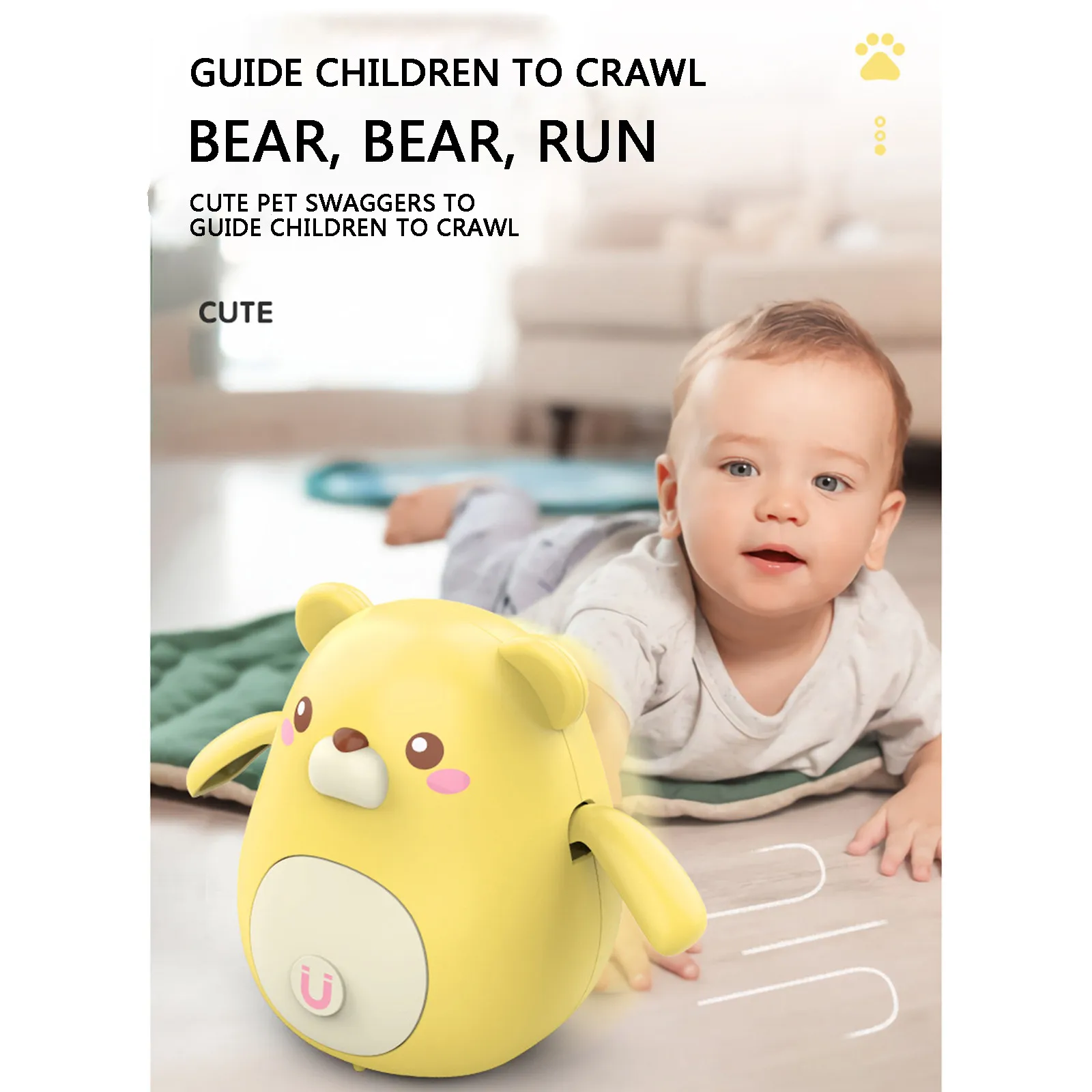 

Kids Toy Educational Robot Children's Toy Follower Electromagnetic Animal Seesaw Perfect Suit Interactive Games Robot Gifts #Y10