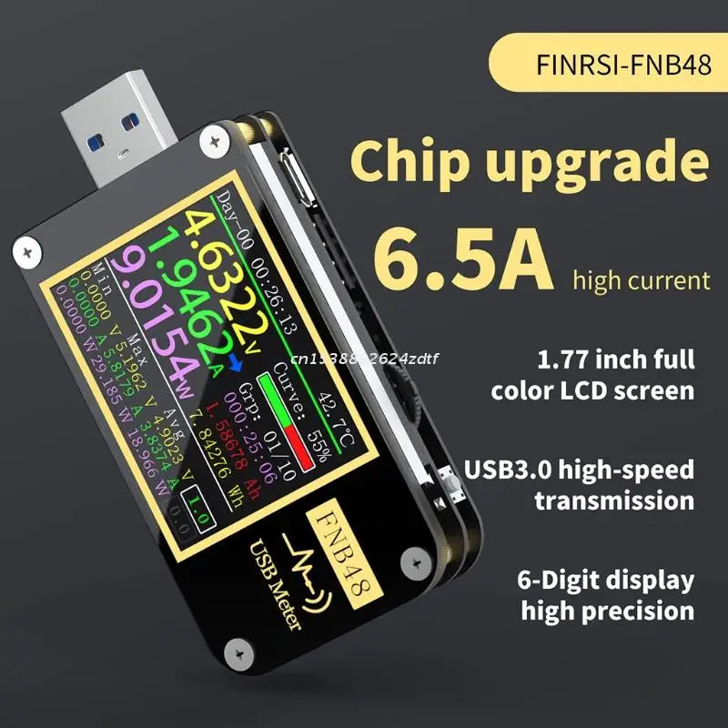 

FNB48 PD Trigger USB tester QC4 + PD3.0 2.0 PPS Fast Quick Charging Voltmeter Ammeter Current Voltage Protocol Detector Dropship