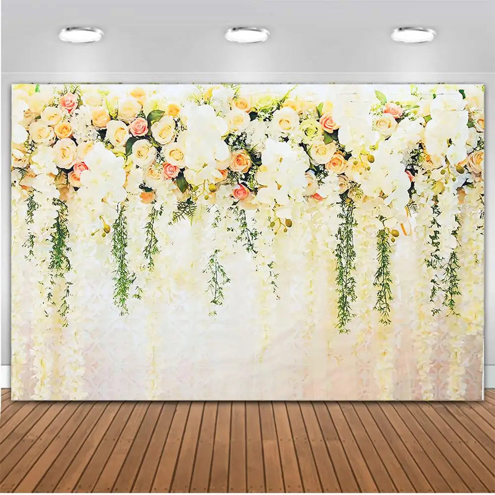 

Photography Background Flower Painted Wedding Birthday Party Backdrop Decor