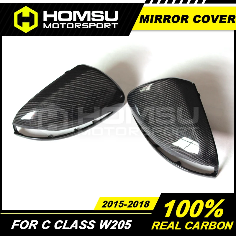 Крышка для зеркала из углеродного волокна Merce-des Benz C200 C220 C260 C300 задний спойлер